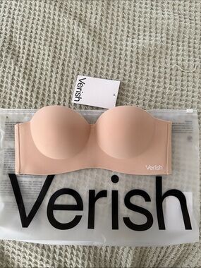 Verish Strapless Nude Cool Fit Wireless Bra, XS, 30A, 30B, 30C